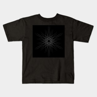 Silver Geometric design Kids T-Shirt
